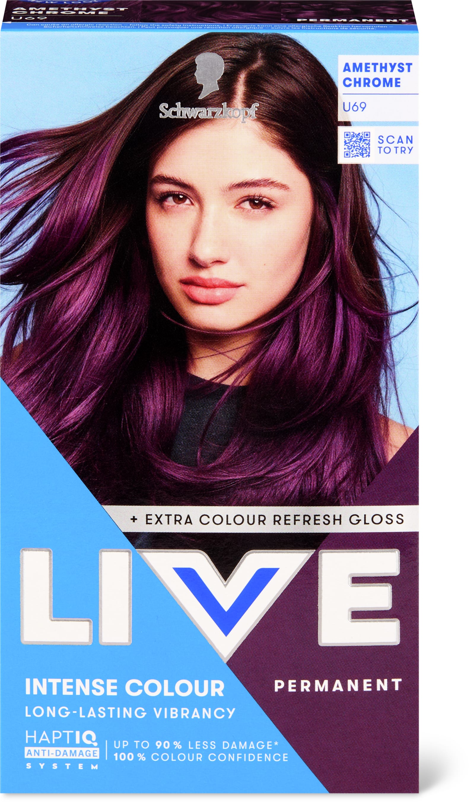 Schwarzkopf Colorazione LIVE Ultra Brights U69 Amethyst Chrome